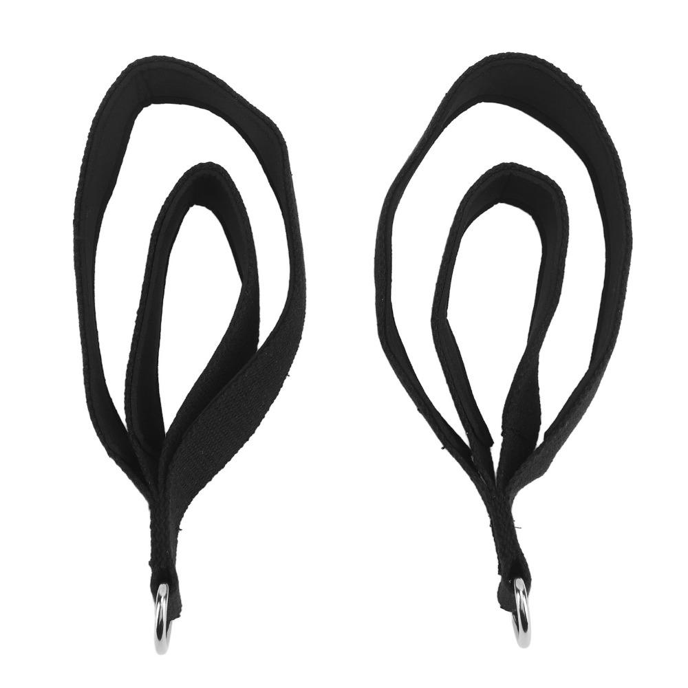 2PCS D-Ring Pilates Straps Soft Padded Workout Straps Durable Fitness Exercise Straps Yoga Exercise