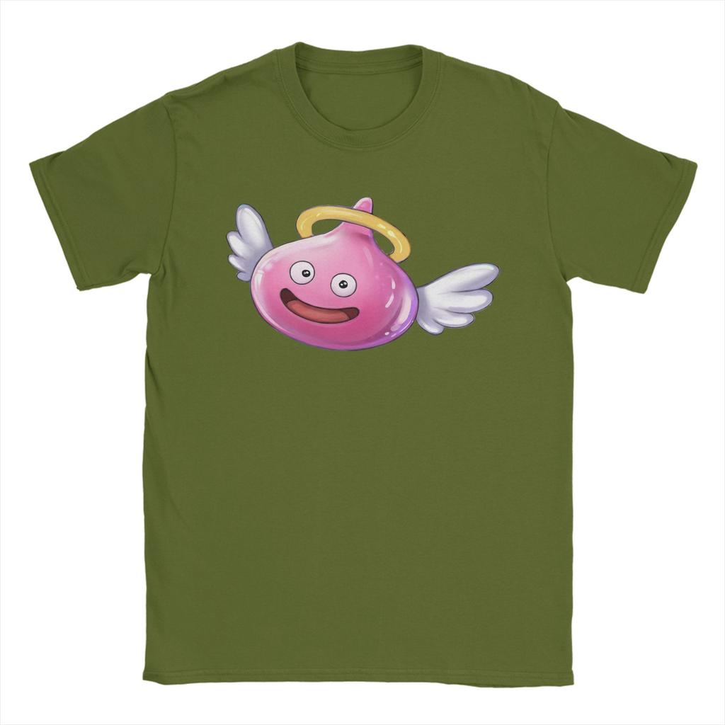 Angel Slime Anime Game Dragon Quest Unisex's T Shirts Unique Tee Shirt Short Sleeve Round Neck T-Shirts 100% Cotton Adult Clothes