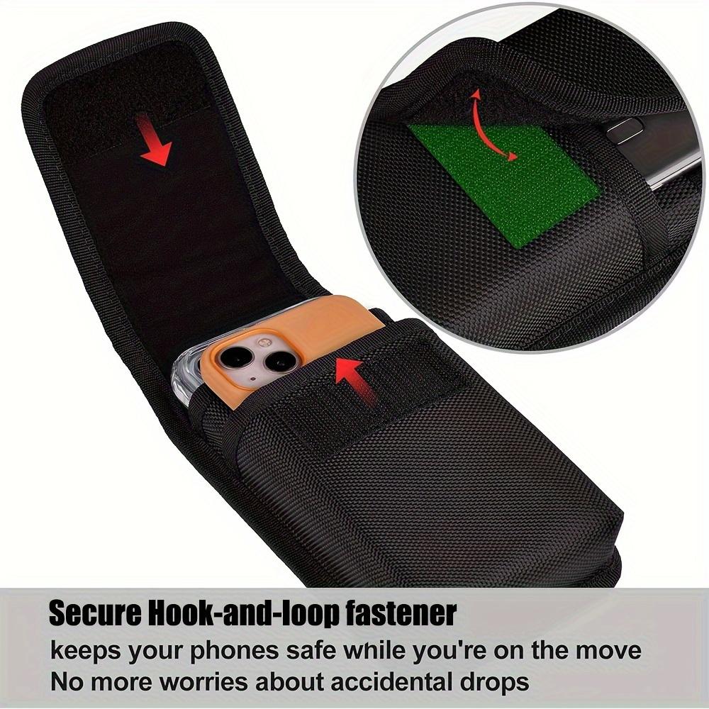 Двухслойный кожаный чехол для мобильного телефона, мужской многофункциональный чехол для мобильного телефона с зажимом