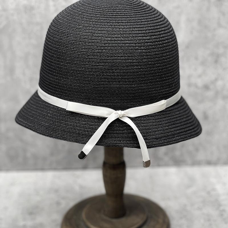 Соломенная шляпа с короткими полями Детская Весенне-летняя Складная Солнцезащитная шляпа Повседневная Шляпа-котелок Неровные поля