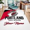 Custom Name Rug Trail Blazers Logo Area Rug Suitable for Indoor And Outdoor,Carpets for Homes, Offices,Living Rooms,Home Decor,Christmas Gift