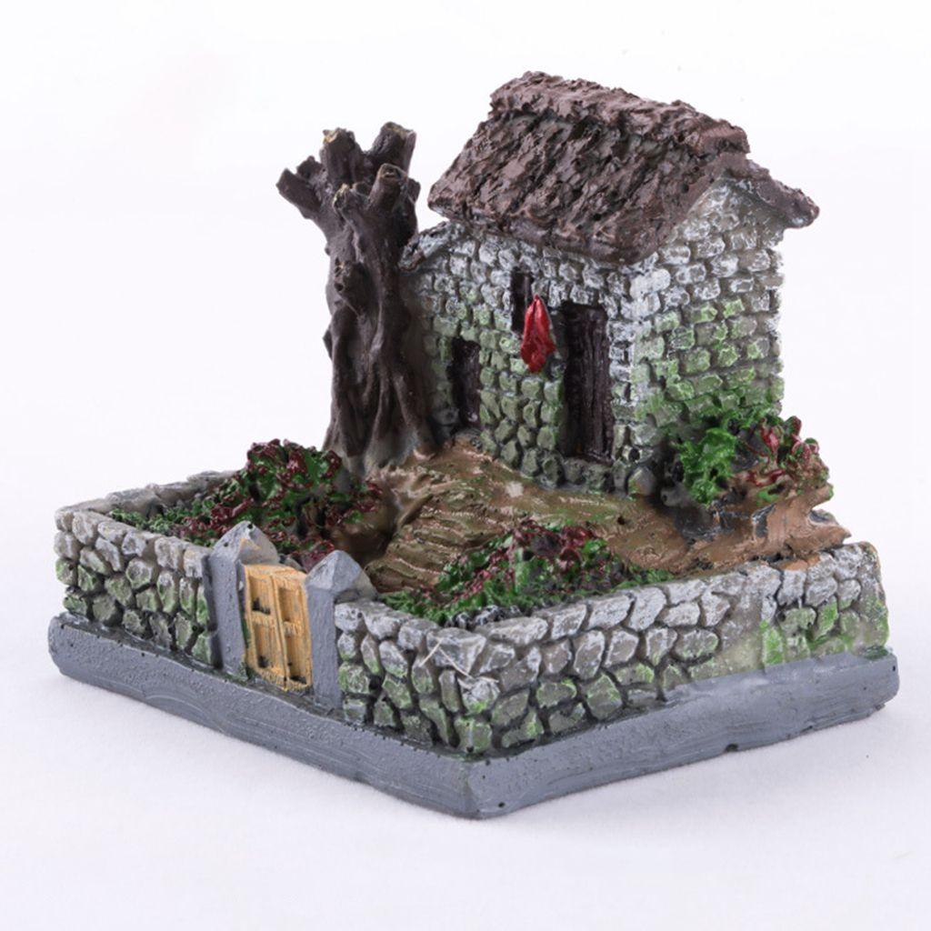 Мини Милые DIY Поделки Традиционная Модель Дома Фигурки Сцена Статуя Бонсай Декор