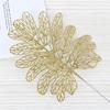 Christmas gold powder spring taro leaves hollow money leaves Persian leaves Turtle back leaves Home atmosphere decoration props