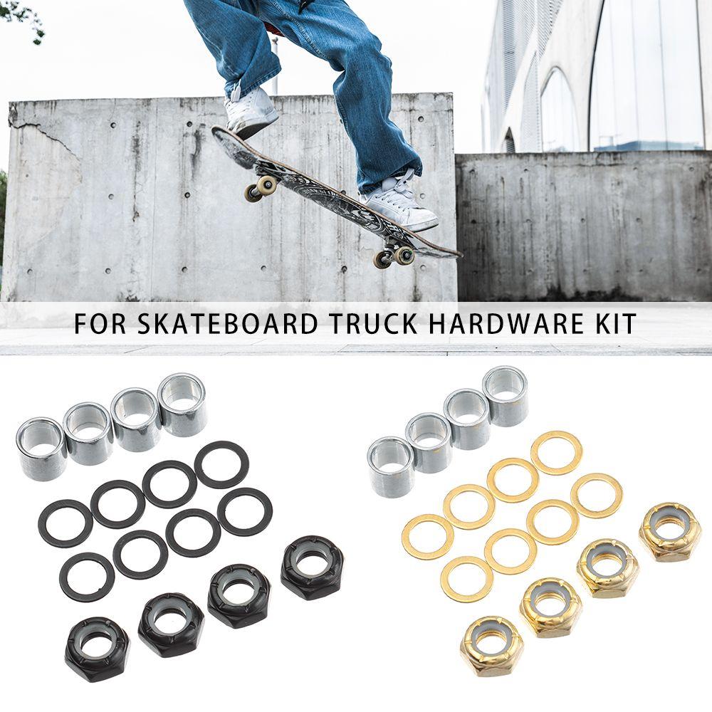 Kit Outdoor Spacers Axle Nuts Skateboard Longboard Parts Skateboard Truck Hardware Speed Rings