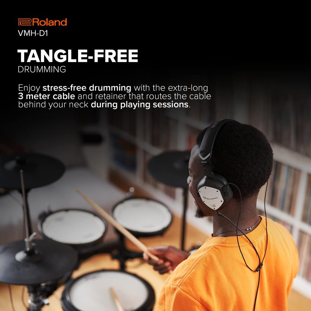 Roland Наушники для электронных барабанов черные VMH-D1 V-Drums