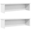 VidaXL Stackable Kitchen Shelves 2 Pcs White 50x15x16 Cm, Kitchen Storage Shelf, Cabinet Organizer,, 860482
