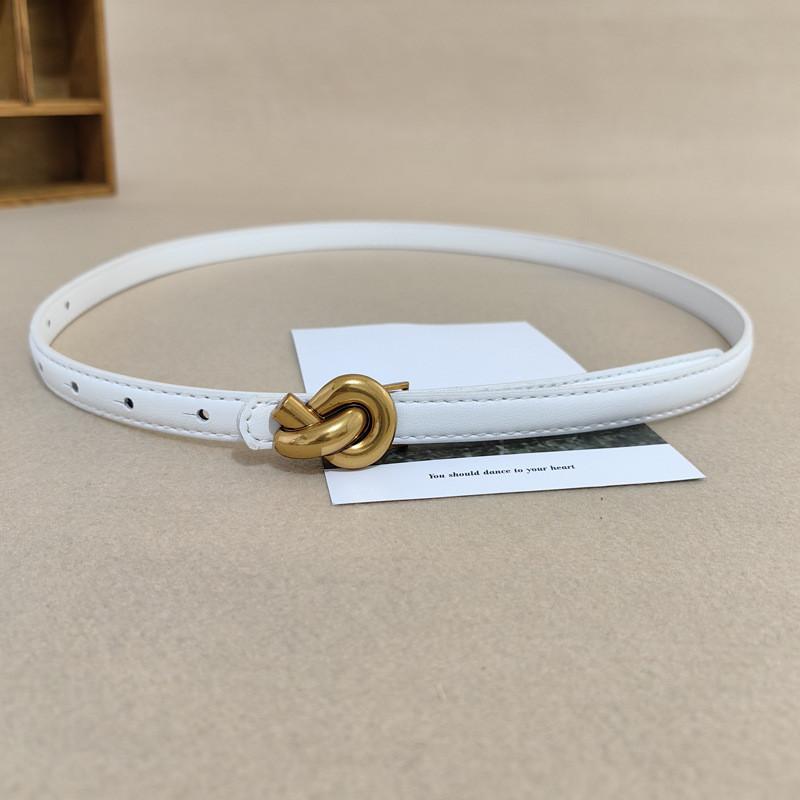 Waist Leather Handmade Belt For Women With Alloy Fastener For Trendy Casual Wear