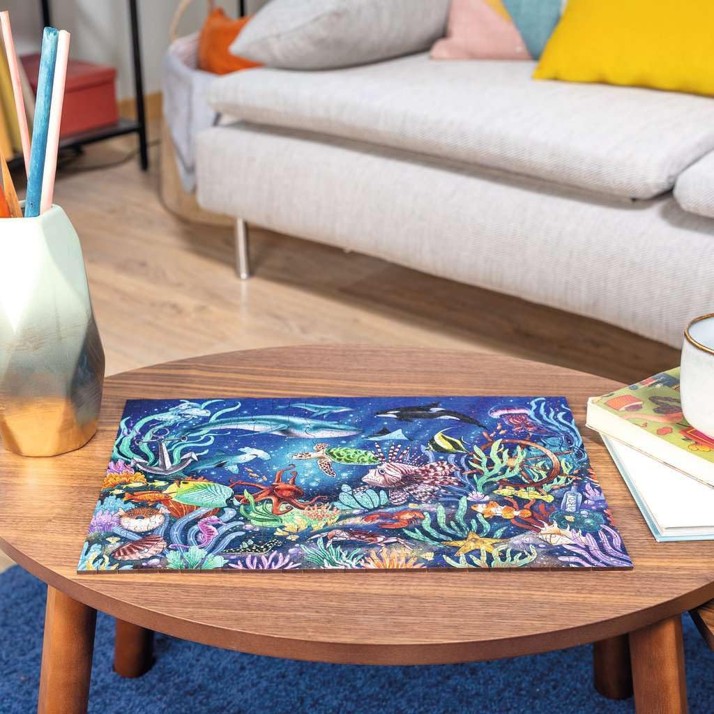 Пазл Ravensburger Деревянный пазл Подводный мир 500 деталей Готовый 40x27 см Артикул 17515 4 Подарок - - - - Размер - Пазл-цифра,