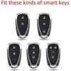 for Chevy Key Fob Cover, ABS Carbon Fiber Pattern Car Key Case Protector for 2016-2020 2023 2024 Chevrolet Malibu Cruze Camaro Traverse Volt Trax