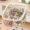 M/L Desktop Storage Box Trash Can Pop-up Lid Storage Box for Hair Accessories Jewelry Desktop Decoration Multi-use Organizers