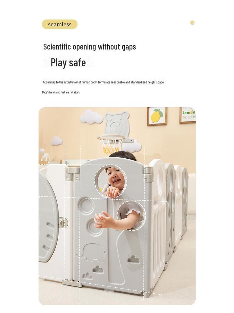 Детский безопасный складной манеж с ковриком для ползания для младенцев и малышей