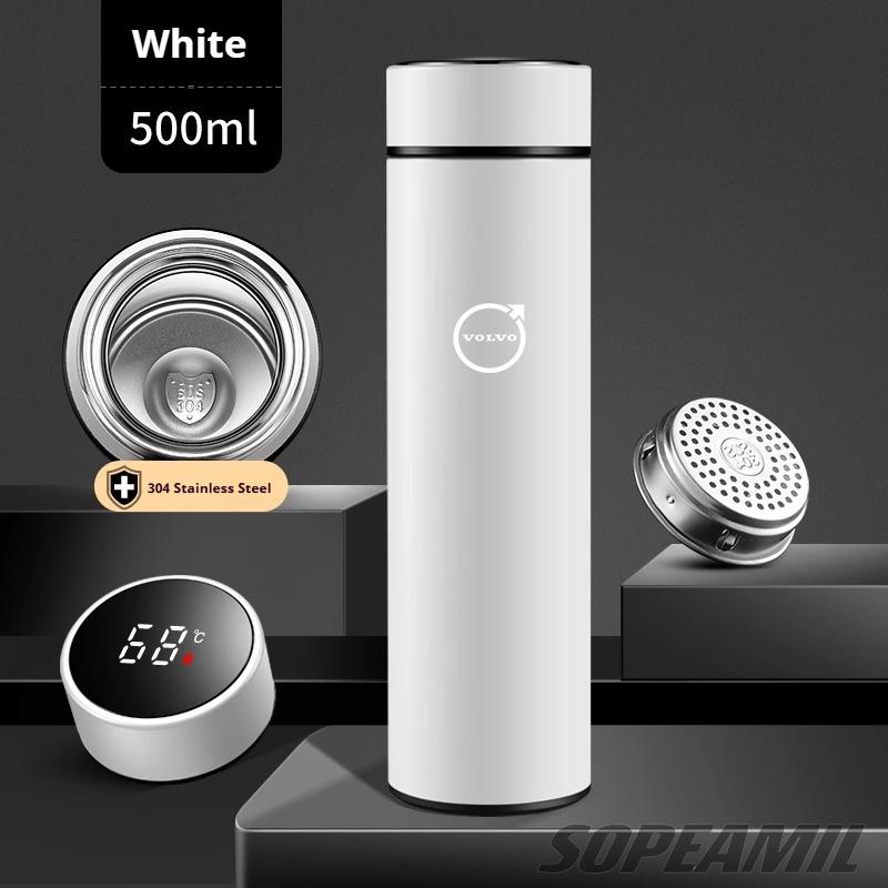 Car Vacuum Cup Thermos Mug Temperature Display Coffee Cup Applicable to Volvo XC40 XC70 XC90 C30 C70 S40 S60 S80 S90 V40 V50 V70 ari123