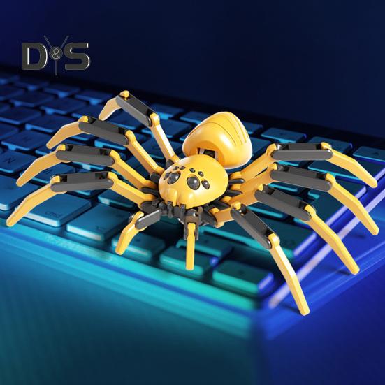 3D красочная гигантская фигурка паука с подвижными суставами, модель паука, реалистичное украшение для животных, обучающая игрушка для сборки паука, настольное украшение
