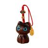 Hang Rope Mobile Phone Lanyard Wooden Cat Keychain Mobile Phone Strap Mobile Phone Chain