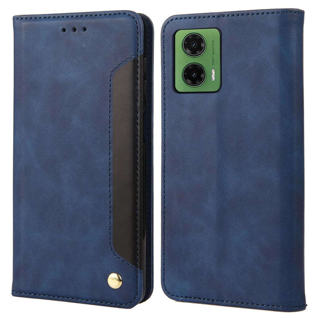 Для Motorola Moto G35 5G Чехол из ПУ кожи Противоударная защита Чехол-кошелек для телефона