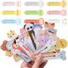 100/200 шт. 10,5 см Бумажная линейка Закладки для книг Милый узор с животными Многофункциональная линейка-закладка Канцелярские товары Подарок Награды для учеников