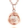 Copper Lotus Flower Pregnancy Bola Necklace