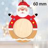 with Hanging Ropes Photo Frame Wooden Xmas Tree Decorations Picture Ornaments for Christmas Tree
