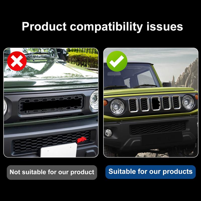 Для Suzuki Jimny JB64 JB74 2019 2020 2021 2022 2023-2026 Автомобильная передняя решетка с светодиодными огнями Внешние лампы решетки 12В Декоративный свет