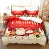 Merry Chrismas Santa Bedding Set Boys Girls Twin Queen Size Duvet Cover Pillowcase Bed Kids Adult Fashion Home Textileextile