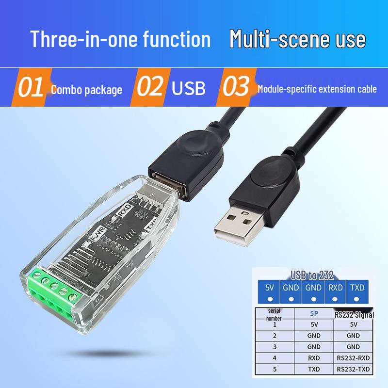 USB to 485/232/422 Converter Module: Industrial-Grade Serial Port Debugger for Laptop