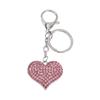 Модный Держатель для ключей в форме сердца Брелок со стразами Брелок из цинкового сплава Подвеска-брелок для ежедневного ношения