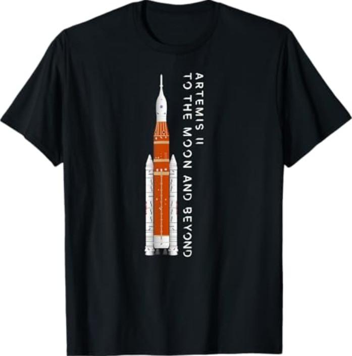 Artemis 2 Moon Rocket SLS Mission To The Moon And Beyond T-Shirt