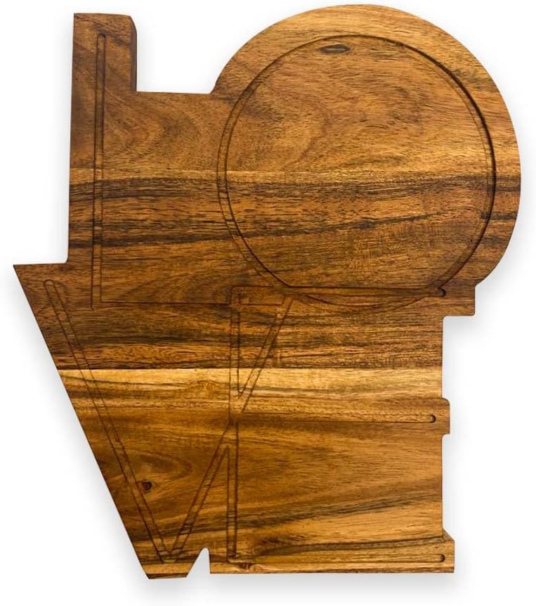 Valentine's Day Gifts Organic Acacia Kitchen Cutting Chopping Charcuterie Board Platter Butcher Block for Cheese and Vegetables Meat