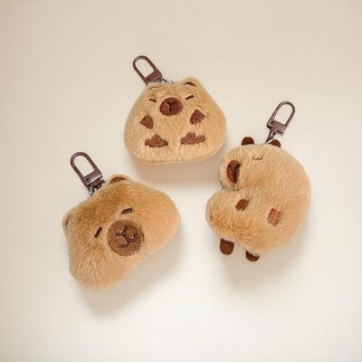 Дерпи Капибара Плюшевый Брелок Кукла - Мультяшный Шарм и Аксессуар для Одежды