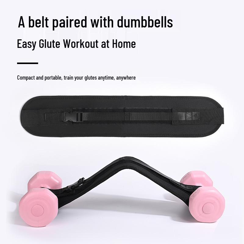 Weighted Leather Belt for Weightlifting, Dumbbell & Barbell Training, Glute Bridge, and Hip Thrust Assistance