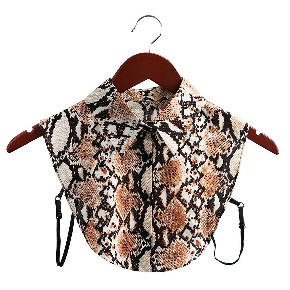 Лацкан Леопардовый Зернистый Ковбойская Классическая Блузка Ложный Воротник Хлопковая Одежда Аксессуары Рубашка Накладной Воротник