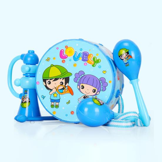 6 шт./компл. Взаимодействие родителей и детей, ABS, интересный рожок, стук руками, детские музыкальные игрушки, детский барабанный набор