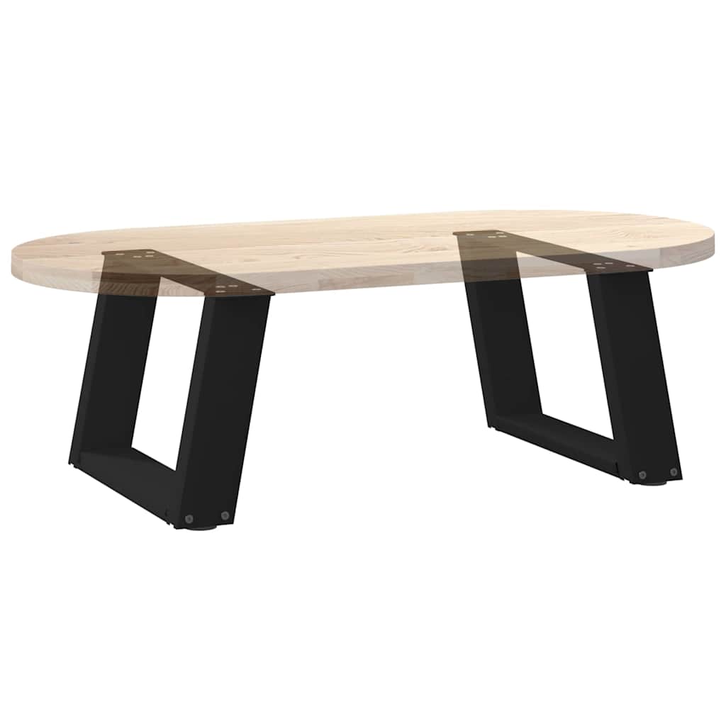 Vidaxl Nogi Do Stolika Kawowego, 2 Szt., Czarne, 50X(30-31) Cm, Stal