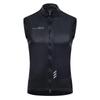 Santic Cycling Vest Windbreaker, Spring/Summer, Windproof, Reflective (Black, Size L)