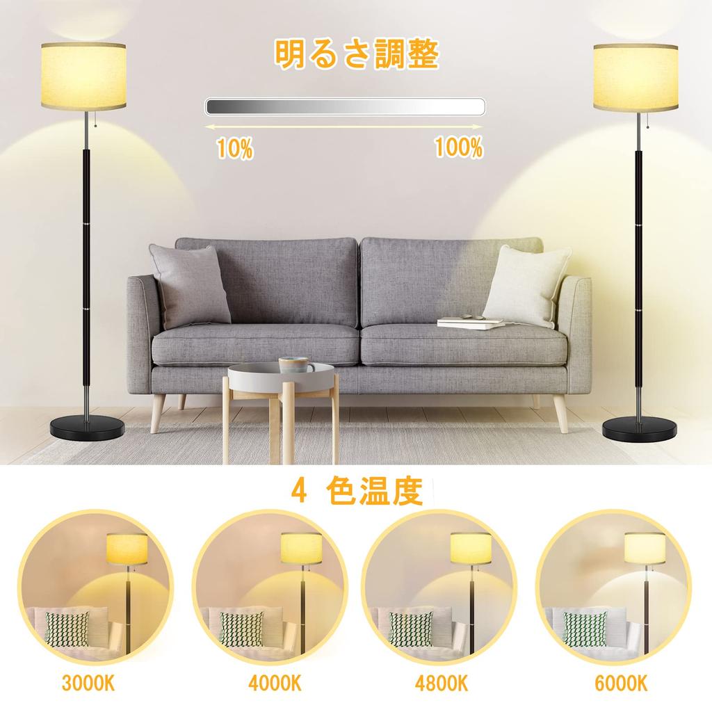 SEWWTBTLIFE Торшер, Напольный светильник, Непрямое освещение, Безопасный для глаз, 3000-6000k, Бесступенчатая регулировка цвета, Диммируемый, Стильный, Скандинавский дизайн, Пульт