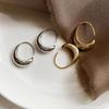2024 Высококлассные геометрические серьги C-образной формы: Универсальные роскошные модные серьги-кольца для женщин