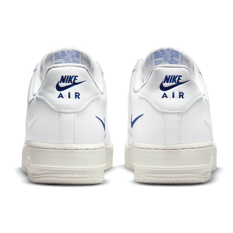Nike Мужские кроссовки Air Force 1 Low Multi-Swoosh белые Game-Royal University-Red DM9096-101