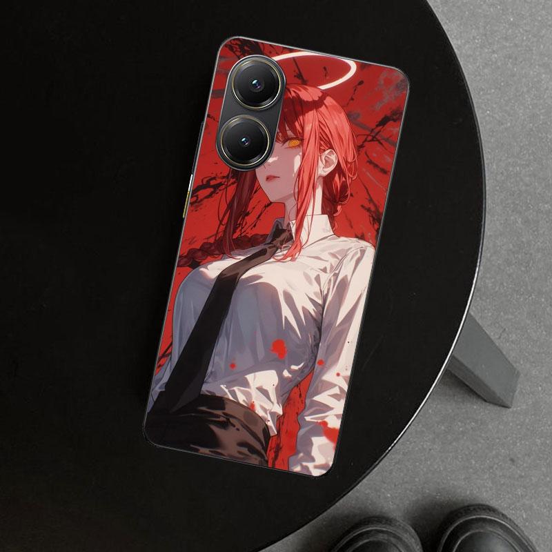 Чехол для телефона Chainsaw Man Makima для Xiaomi Poco X6 X5 X7 Pro F7 Ultra Redmi 15C 15 13C 13 12C 12 10C 10 10A 9C 9A 9T 9 Coq