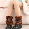 Women Furs Leg Warmer Party Costumes Winter Furry Long Boot Cuffs Fuzzy Shoe Cover Holiday Festival Performances Play