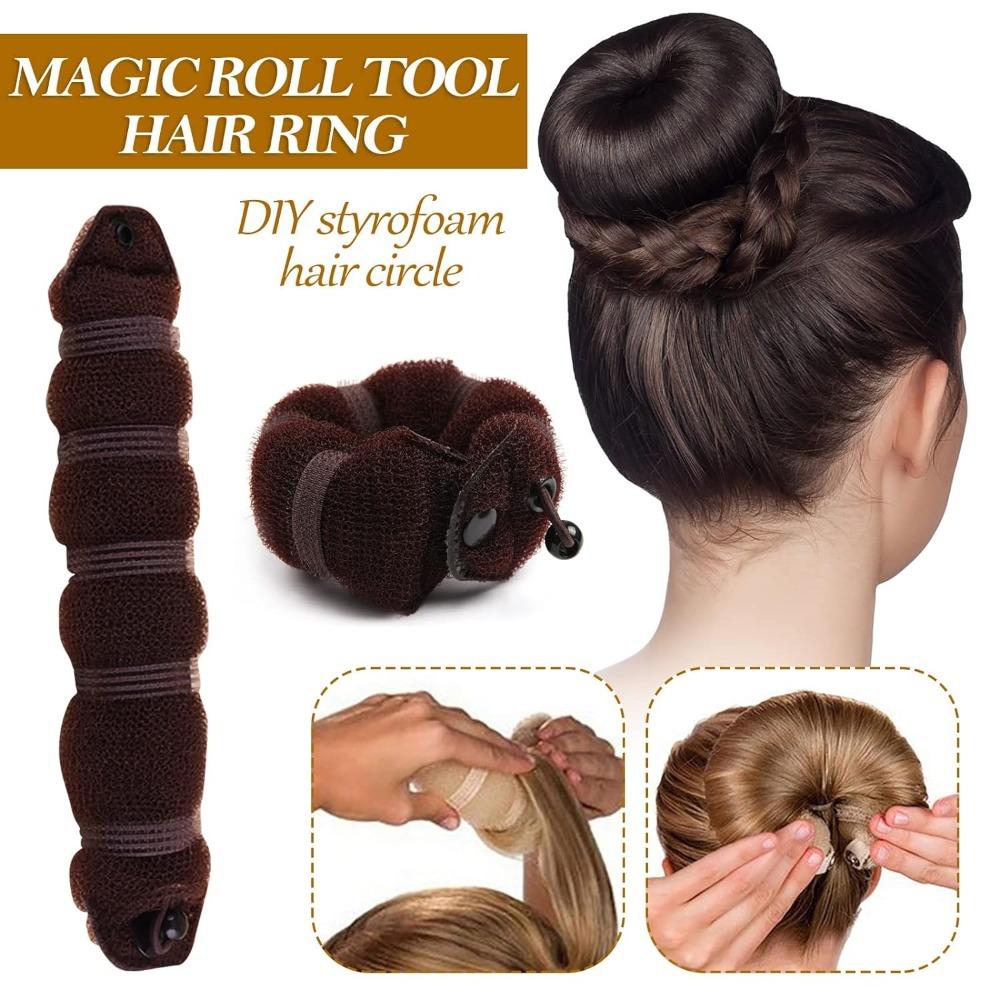 Durable Donut Bun Maker DIY Foam Sponge Bun Shaper Fashion Meatball head hair maker Girls