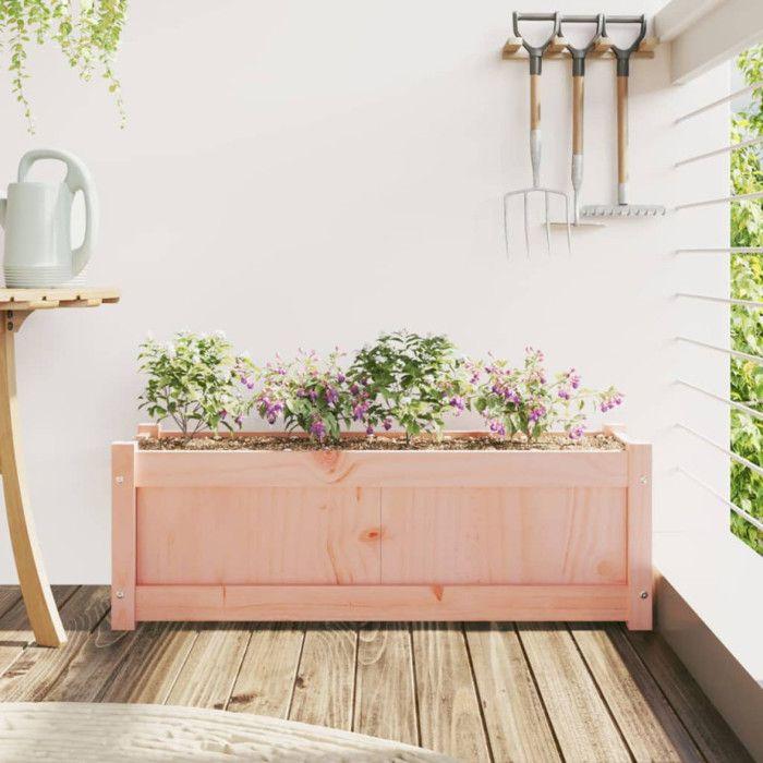 VidaXL Jardinière d'Extérieur, Lit Surélevé, Bac à Fleurs, Pot de Plantes, Boîte à Fleurs Jardin Patio Terrasse, 90x31x31 cm 837455