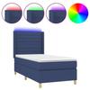 VidaXL Slat Bed Base with Mattress and LED, Upholstered Bed, Single Bed, Adult Bed for Interior Bedroom, 3138923
