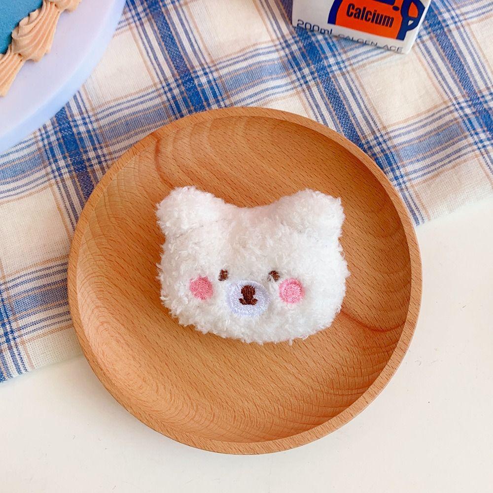 Cute Plush Bear Brooch Soft Clothes Badge DIY Decoration Accessories Animal Brooches  Girl