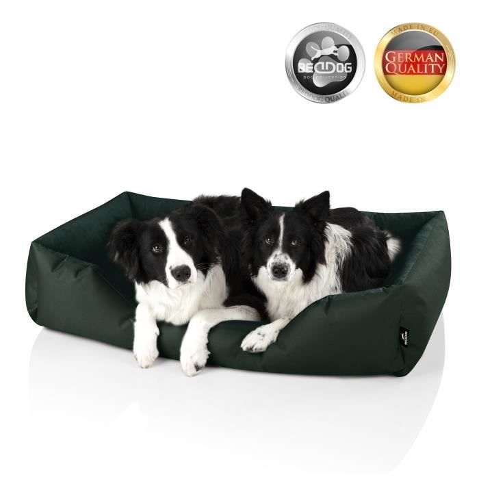 Lit pour chien - BedDog® - ZARA - XXXL 150x110cm - Vert foncé - Imperméable