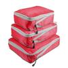 Rantion 3pcs/set Compression Packing Cubes Travel Storage Bag Luggage Suitcase Organizer Set Foldable Waterproof Nylon Material