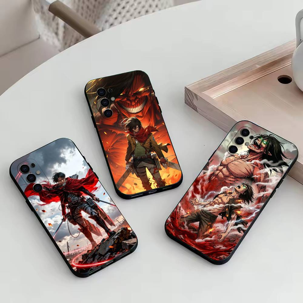 A-Attack Titan Phone Case For Samsung S25,S24,S21,S22,S23,S30,Ultra,S20,Plus,Fe,Soft Silicone Black Cover