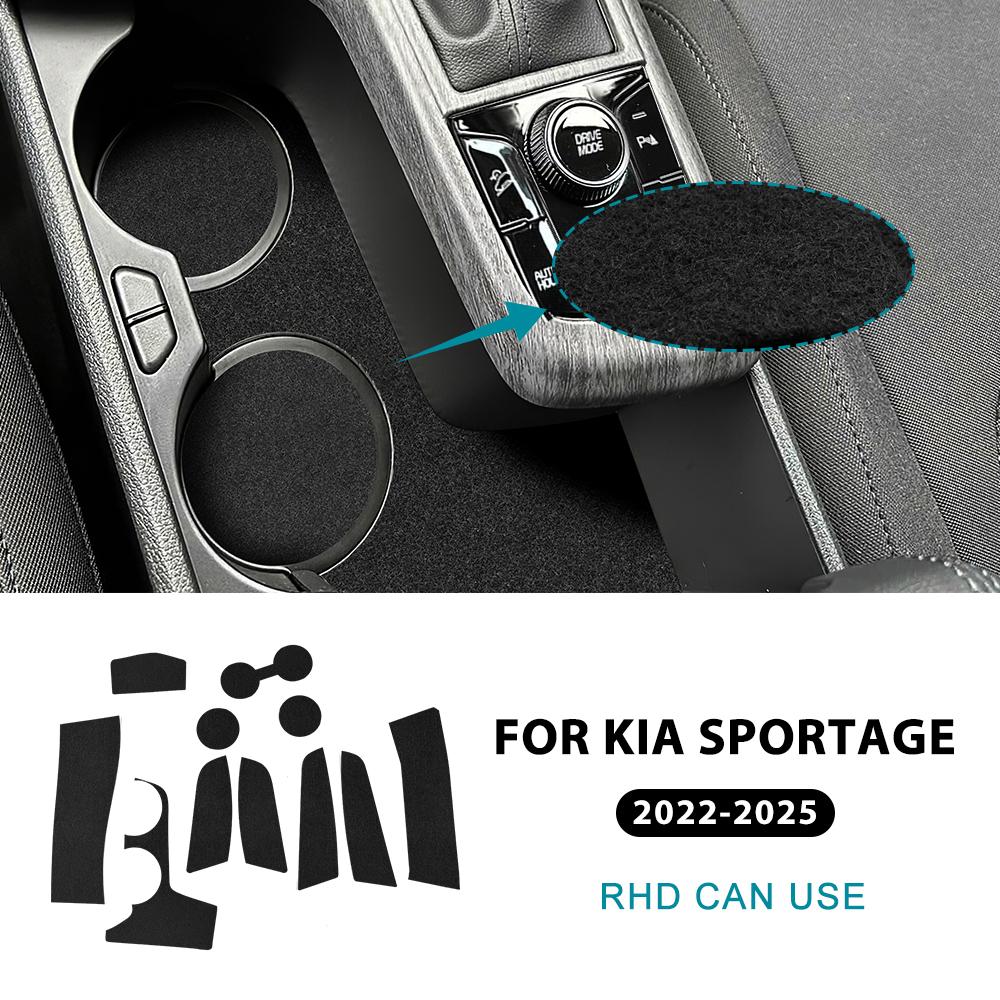 Suede Interior Stickers for Car Door Panel Map Pocket Armrest Glove Box Center Console Trim for Seat Leon Hyundai Tucson Kia Sportage