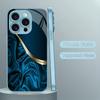 Бизнес Синяя текстура Мужской Чехол для телефона Стекло Чехол для телефона для iPhone 17 16 15 14 13 12 11pm Pro Plus Ударопрочный мобильный телефон