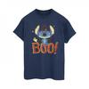 Womens/Ladies Lilo & Stitch Boo! Cotton Boyfriend T-Shirt