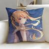 romance anime Saekano Cushion Cover Soft  EasyWash Pillow Case  Versatile for Couch Bed Travel and Office